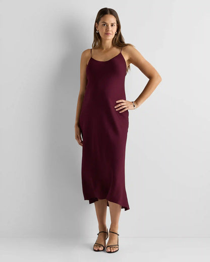 Washable Stretch Silk Maternity Slip Dress