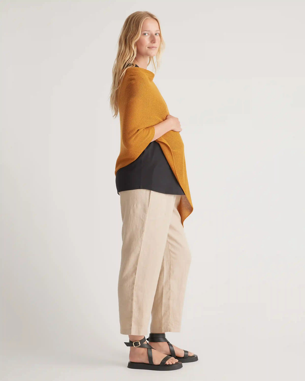 Lightweight Cotton Cashmere Nursing Shawl