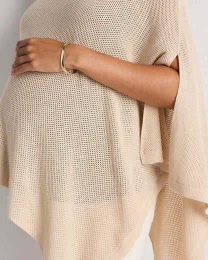 Lightweight Cotton Cashmere Nursing Shawl