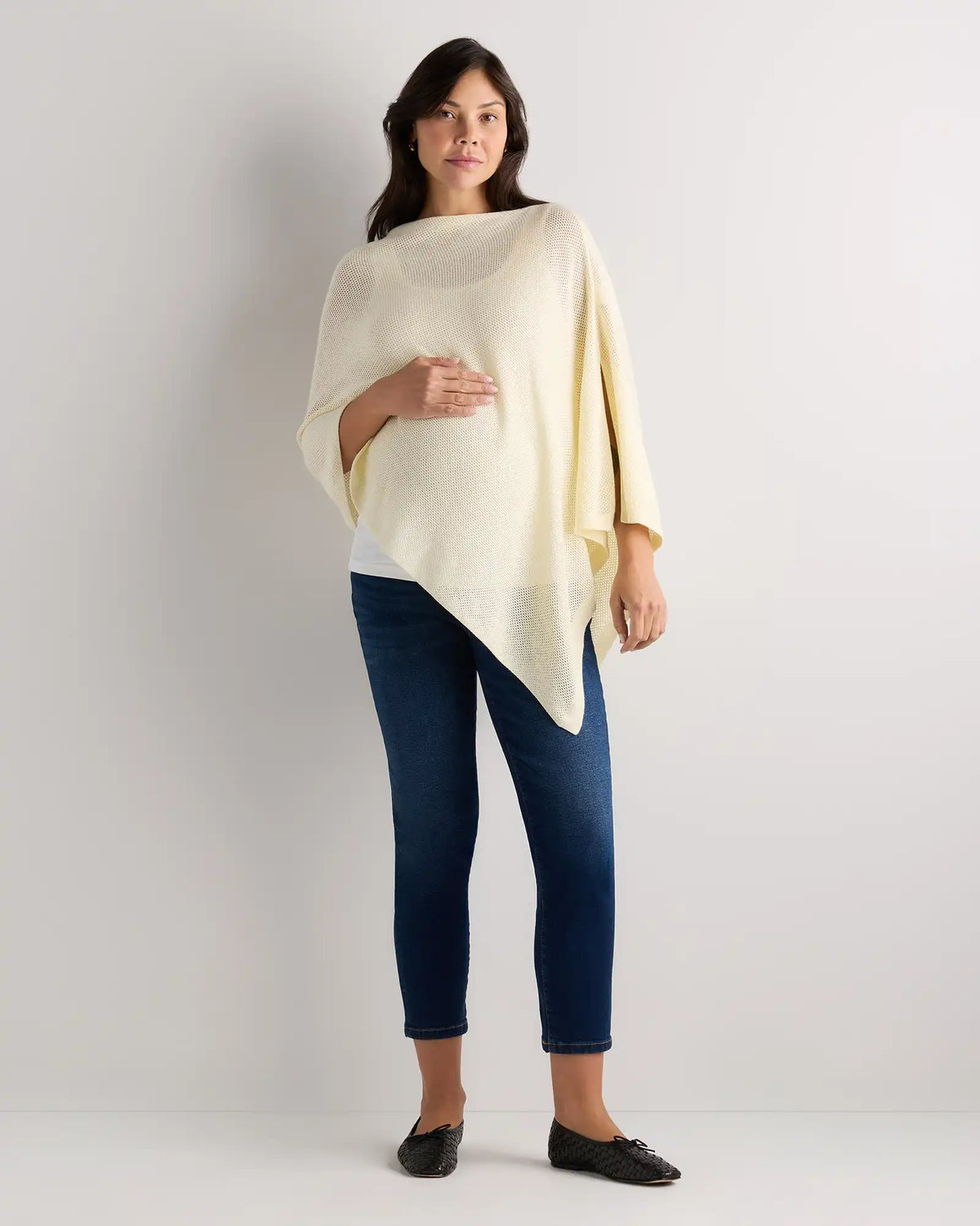 Lightweight Cotton Cashmere Nursing Shawl