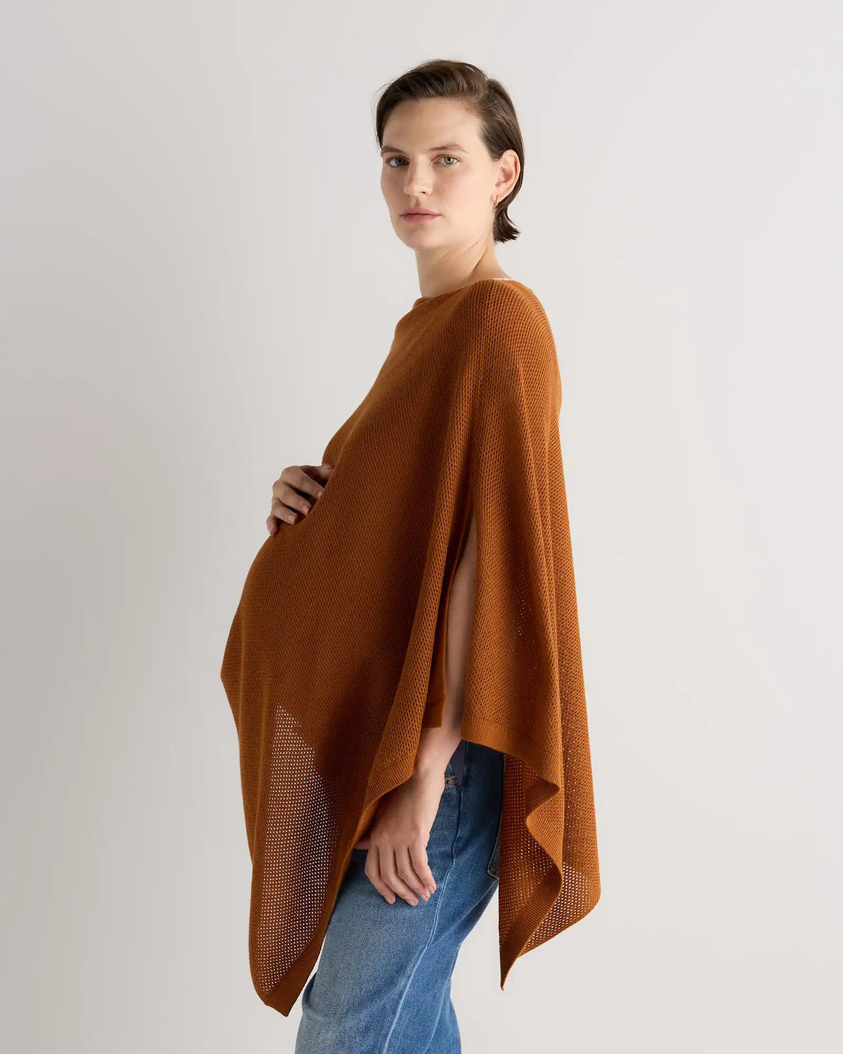 Lightweight Cotton Cashmere Nursing Shawl