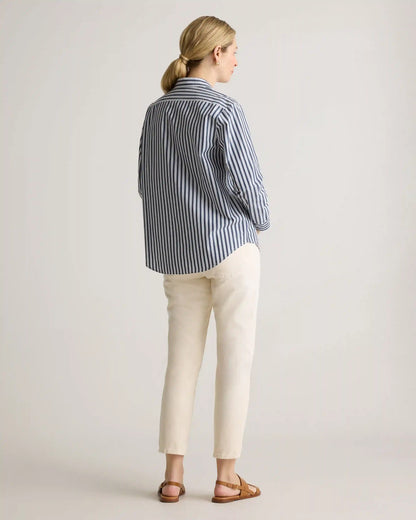 100% Organic Cotton Poplin Maternity Long Sleeve Shirt