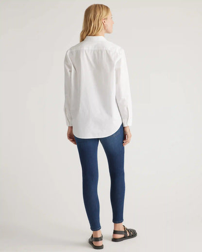 100% Organic Cotton Poplin Maternity Long Sleeve Shirt