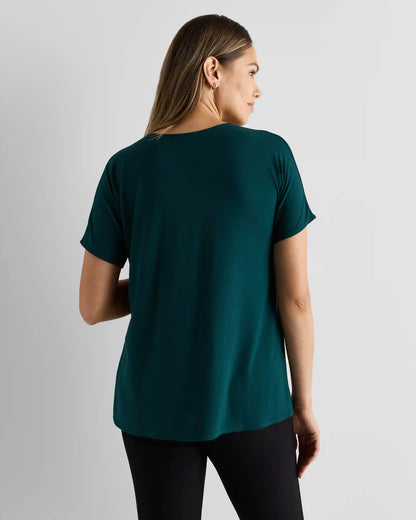 Bamboo Jersey Maternity Dolman Sleeve Tee (2-pack)