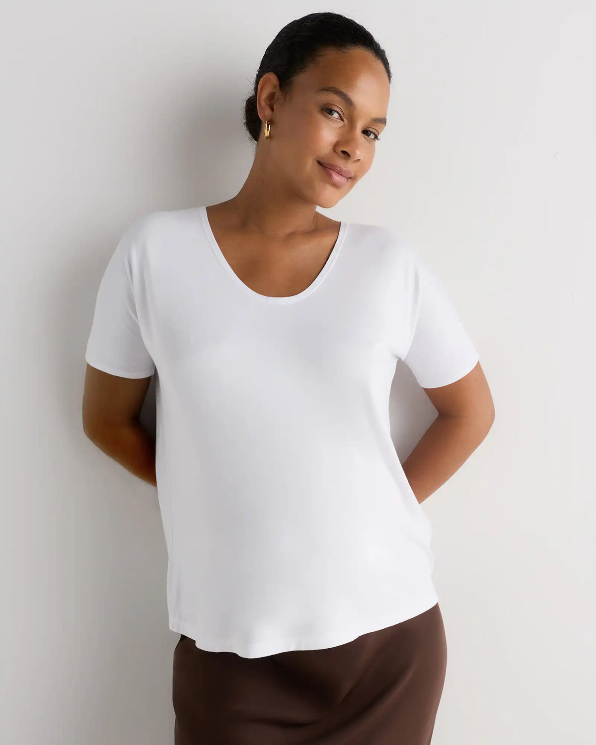 Bamboo Jersey Maternity Dolman Sleeve Tee (2-pack)