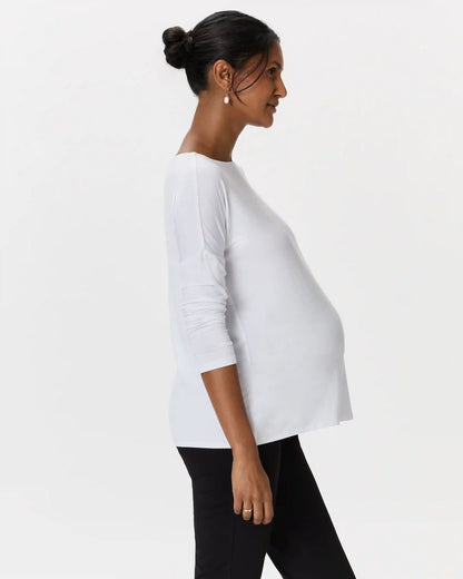 Bamboo Jersey Maternity Long Sleeve Tee (2-pack)