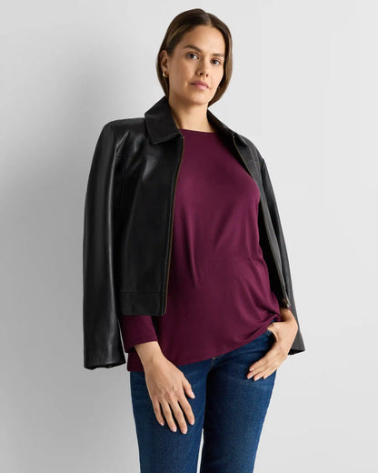 Bamboo Jersey Maternity Long Sleeve Tee (2-pack)