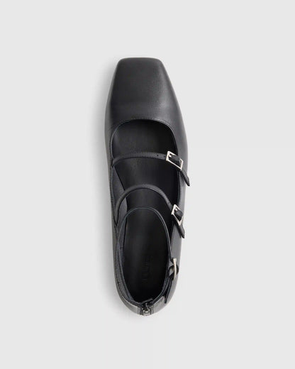 Italian Leather Strappy Ballet Flat