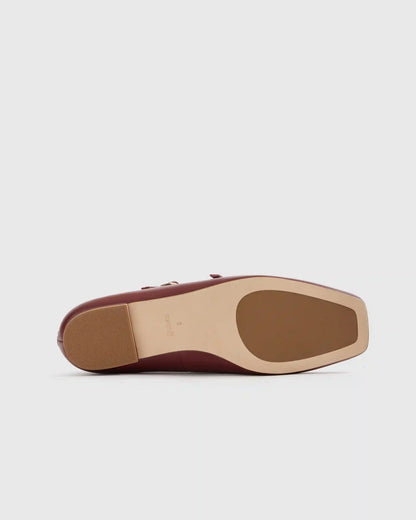 Italian Leather Strappy Ballet Flat