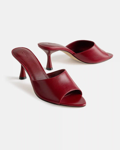 Italian Leather 65mm Stiletto Mule