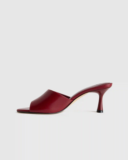 Italian Leather 65mm Stiletto Mule