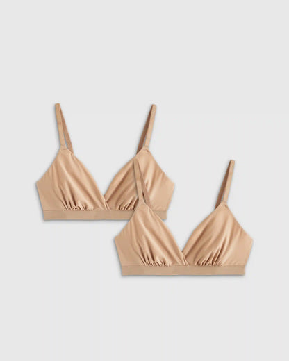 Second Skin Crossover Bralette (2-pack)