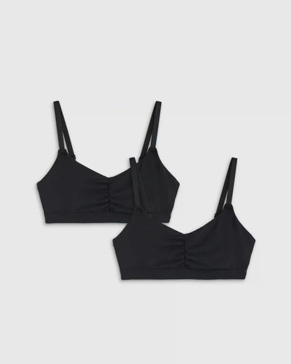 Micromodal Ruched Bralette (2-pack)