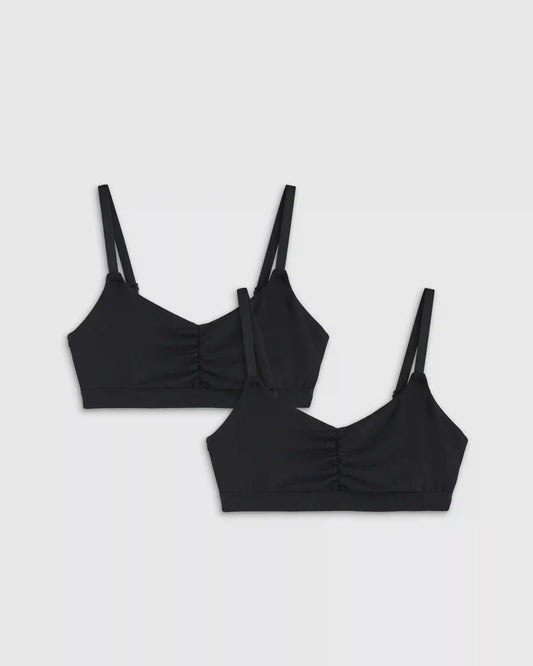 Micromodal Ruched Bralette (2-pack)