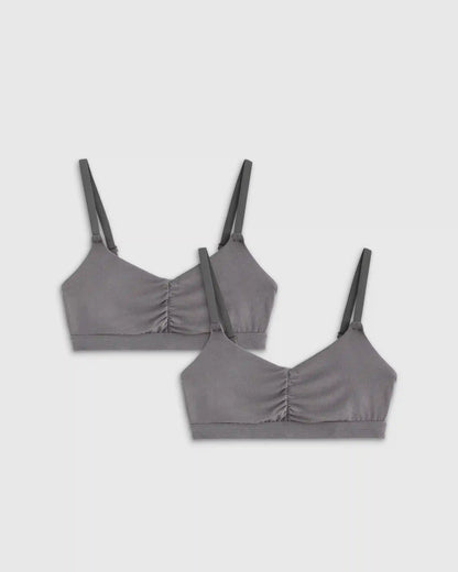 Micromodal Ruched Bralette (2-pack)