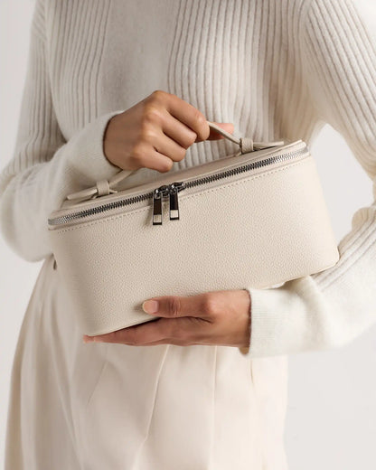 Italian Leather Travel Cosmetic Case