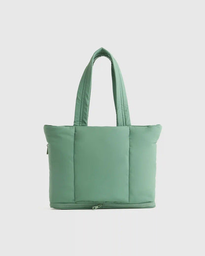 Water Repellent Puff Expandable Tote