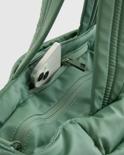 Water Repellent Puff Expandable Tote