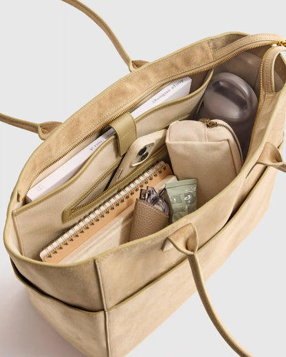 Hudson Suede Tote