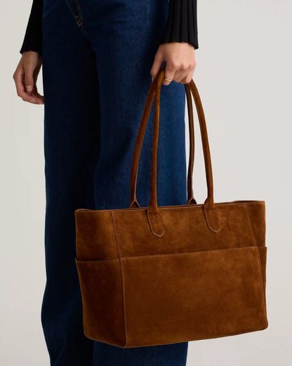 Hudson Suede Tote