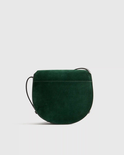 Italian Suede Saddle Bag