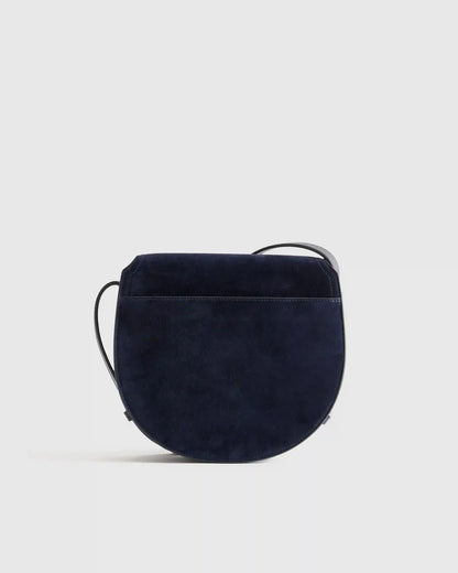 Italian Suede Saddle Bag