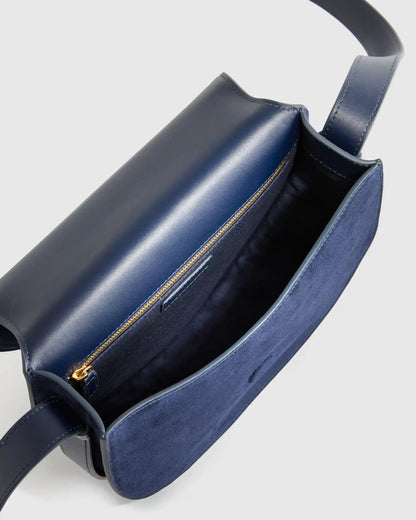Italian Suede Saddle Bag