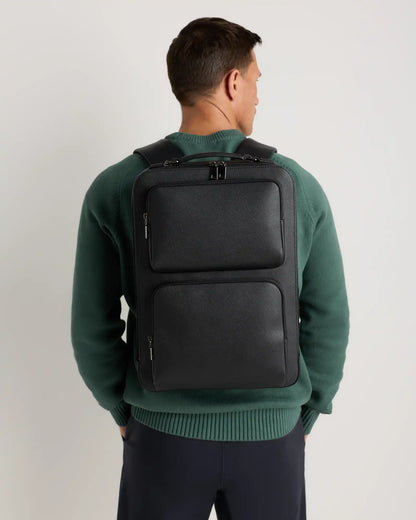 Italian Saffiano Laptop Backpack