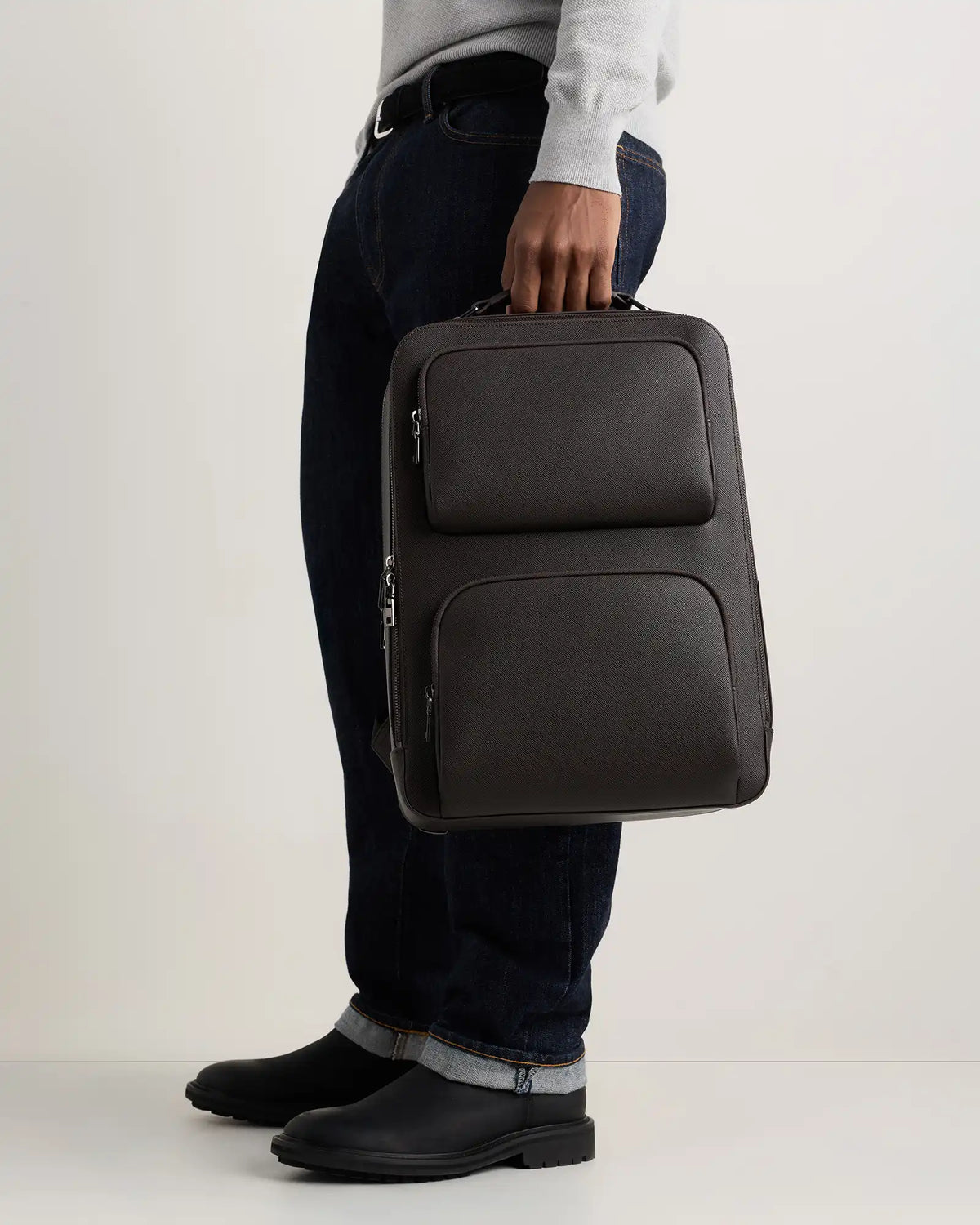 Italian Saffiano Laptop Backpack