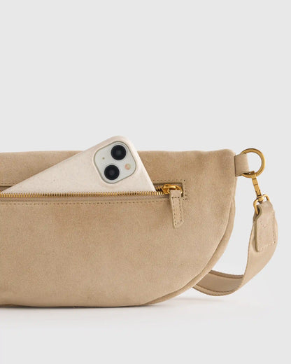 Quinn Suede Sling Bag