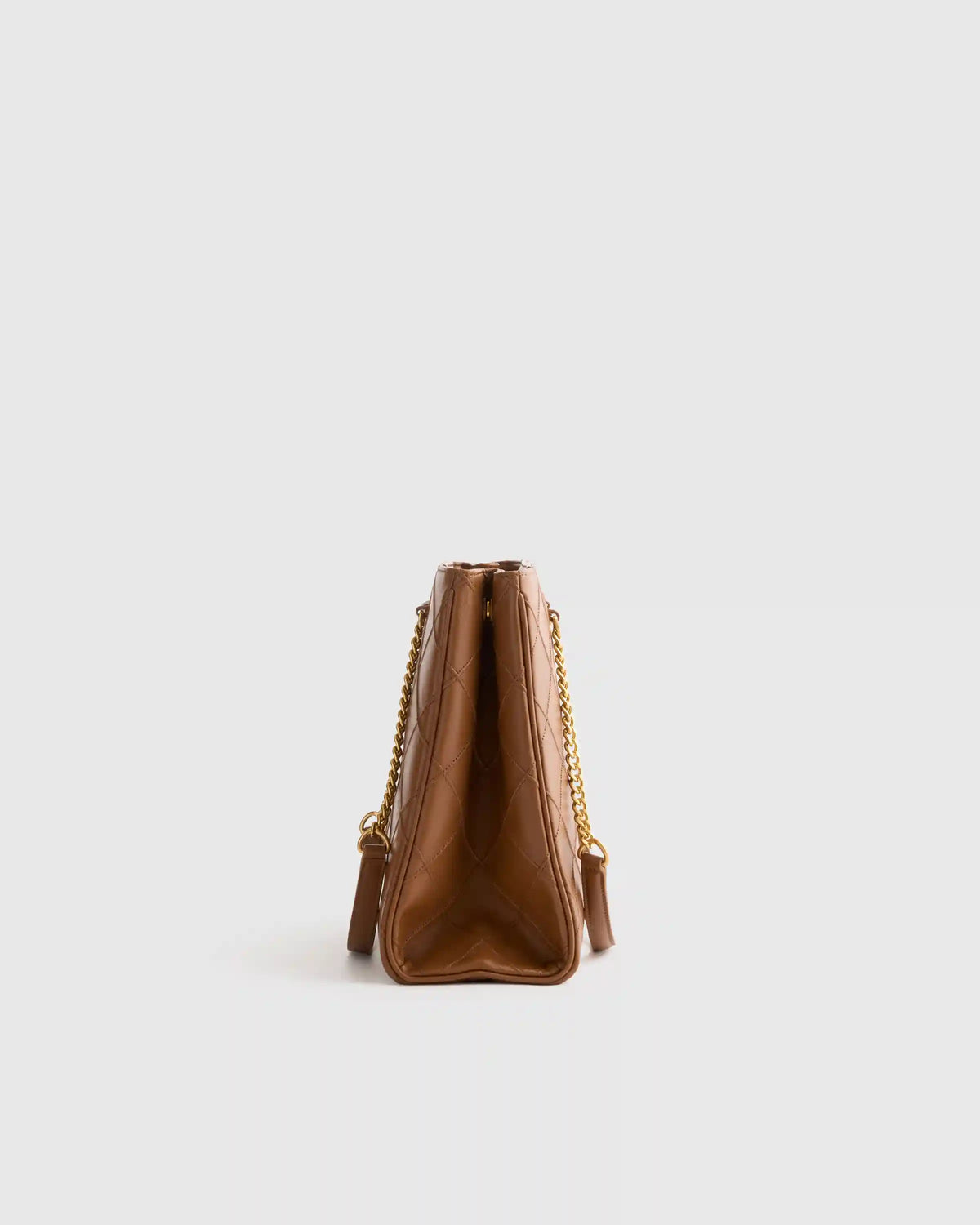 Italian Leather Diamond Stitch Tote
