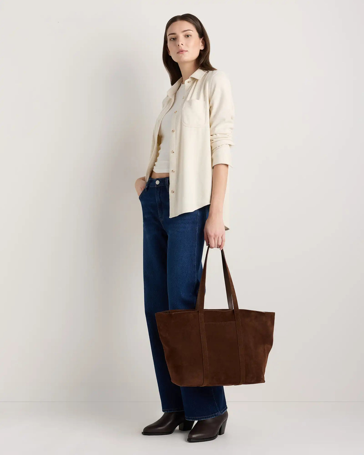 Italian Suede Everyday Tote