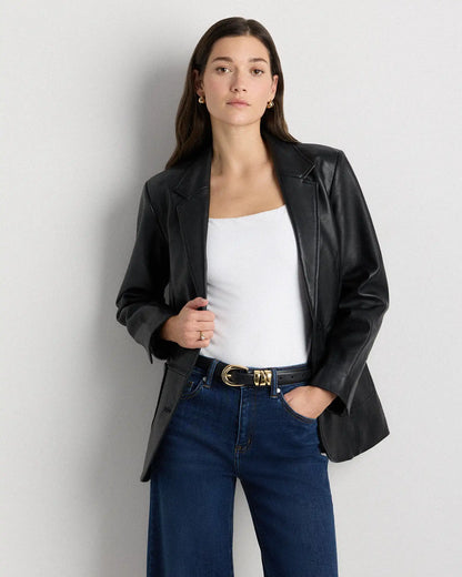 Elissa Triple Keeper European Leather Belt