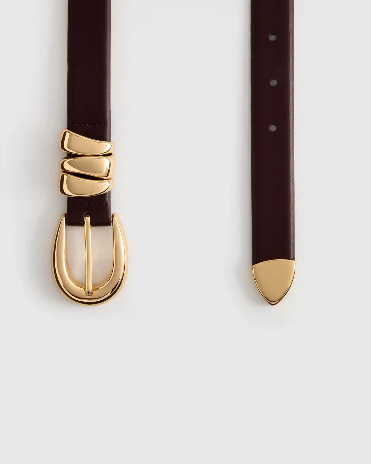 Elissa Triple Keeper European Leather Belt