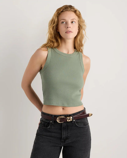 Elissa Triple Keeper European Leather Belt