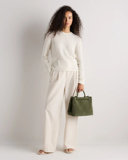 Romy Suede Handwoven Satchel