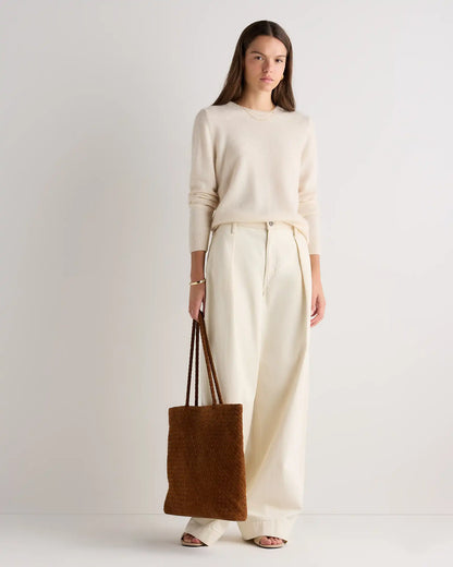 Siena Suede Handwoven Tote