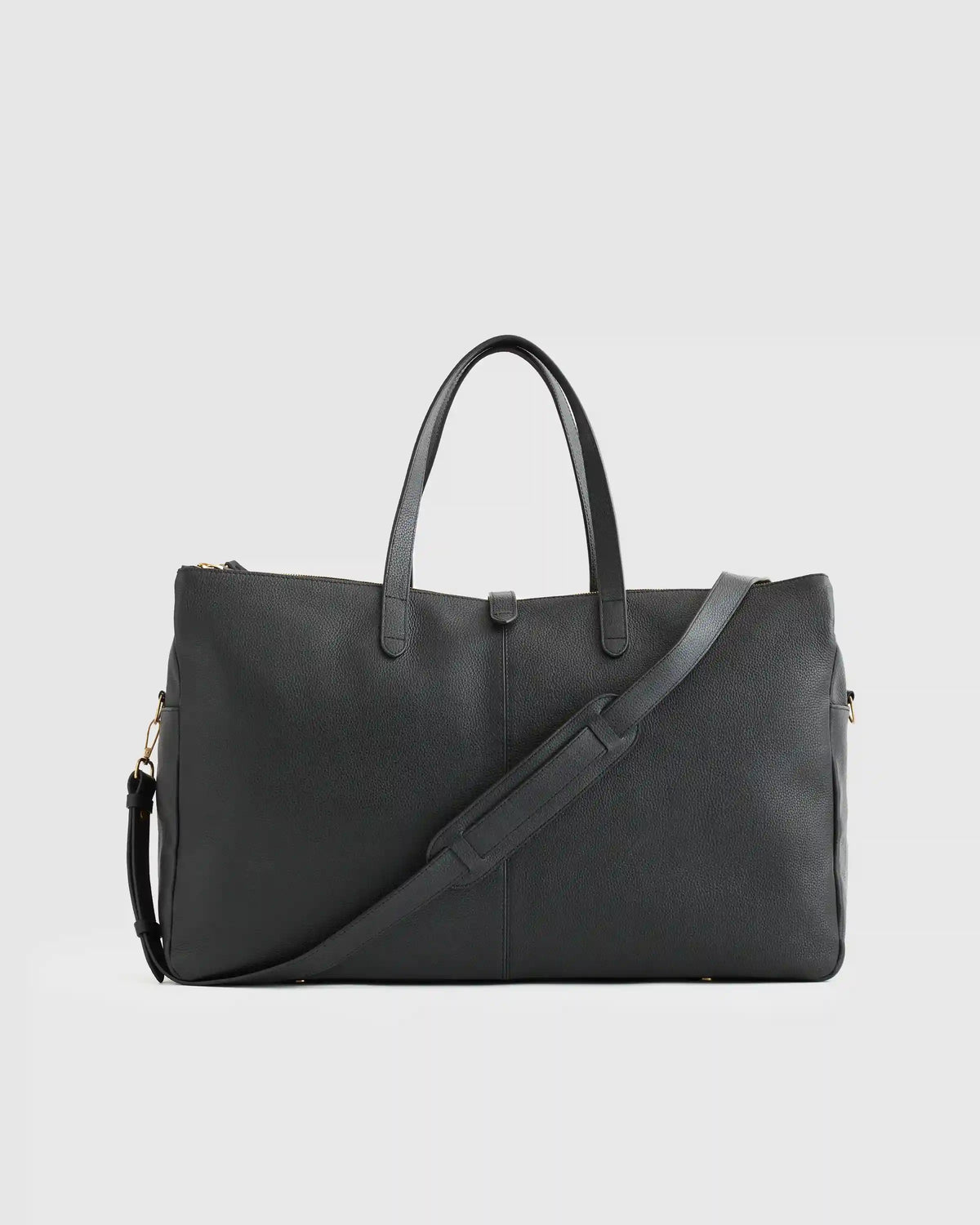 Italian Leather Triple Compartment Weekender
