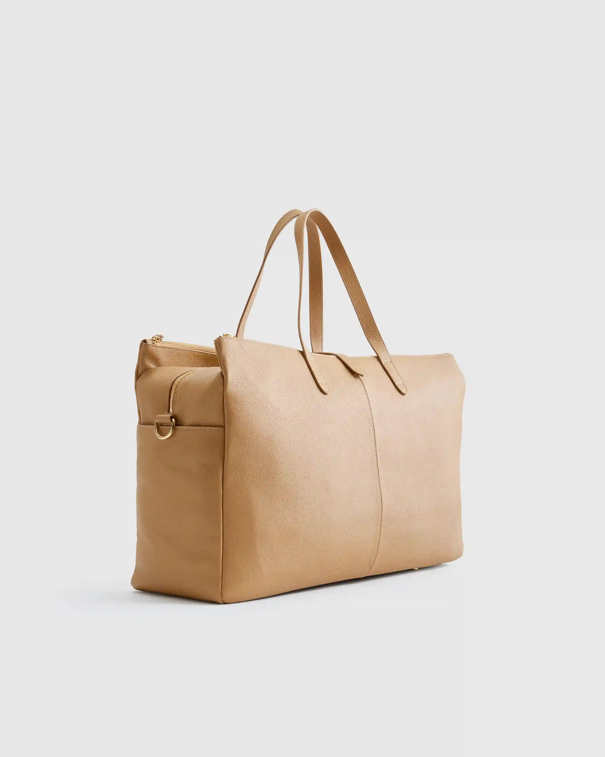 Italian Leather Triple Compartment Weekender