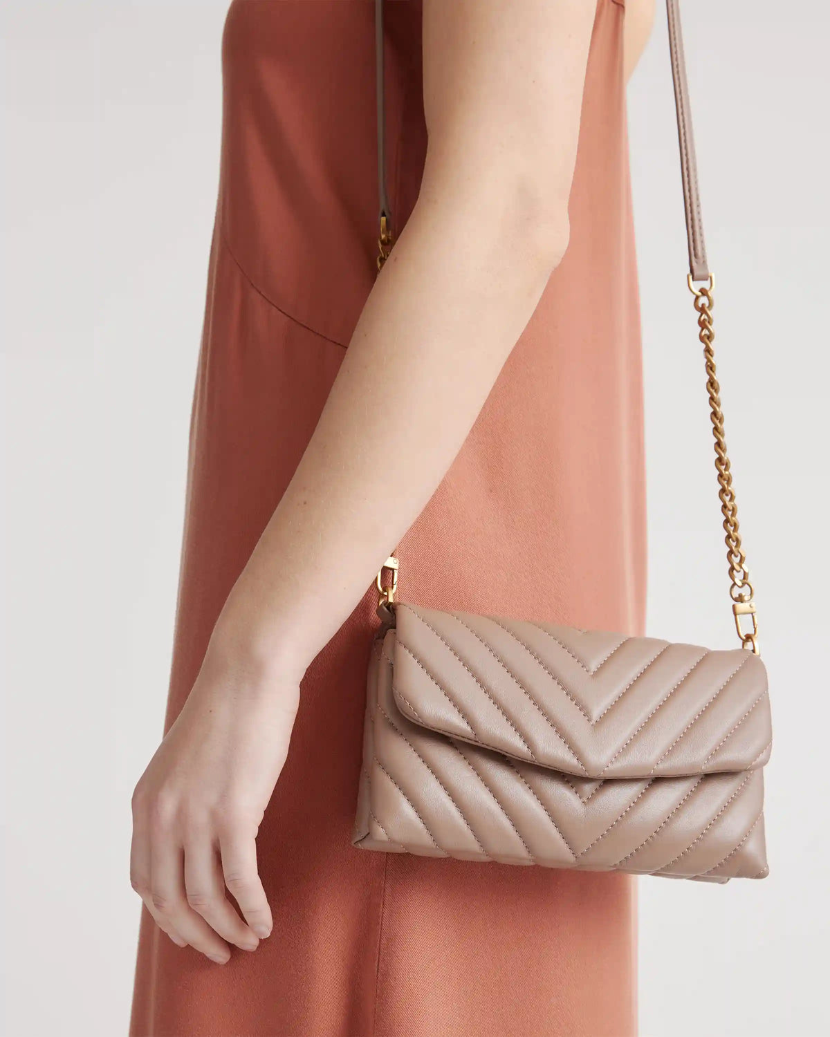 Italian Leather Quilted Wallet Crossbody