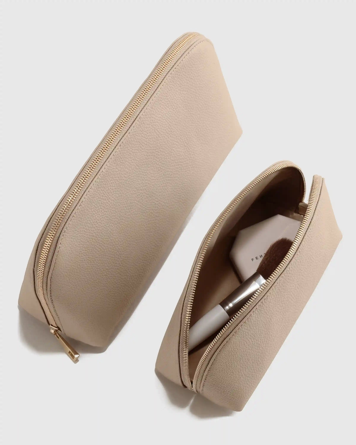 Italian Leather Pouch Travel Set