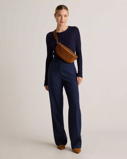 Quinn Suede Sling Bag
