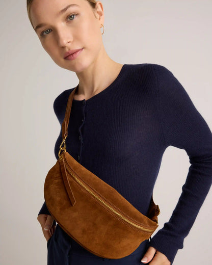 Quinn Suede Sling Bag