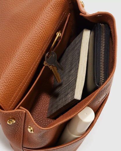 Italian Leather Small Backpack