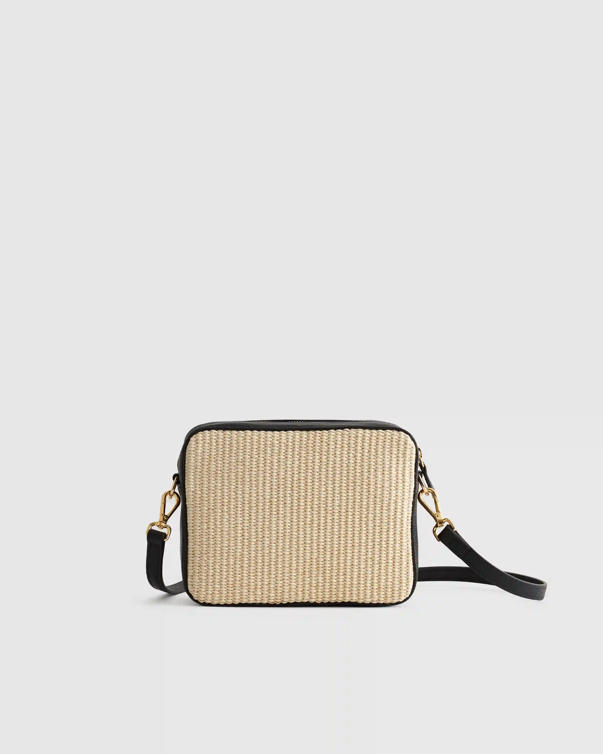 Gemma Raffia & Leather Crossbody