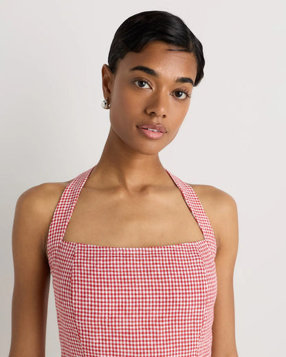 100% European Linen Halter Top