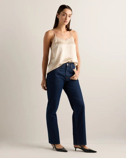 100% Washable Silk Lace Cami
