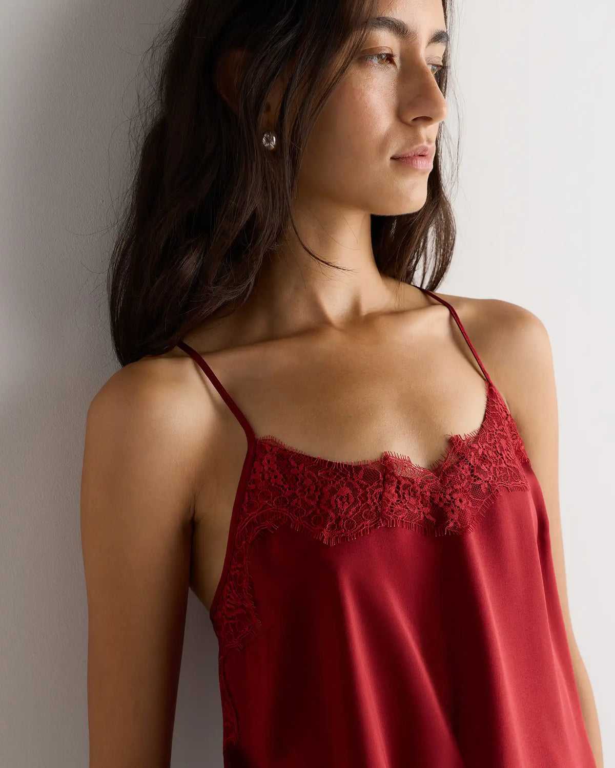 100% Washable Silk Lace Cami