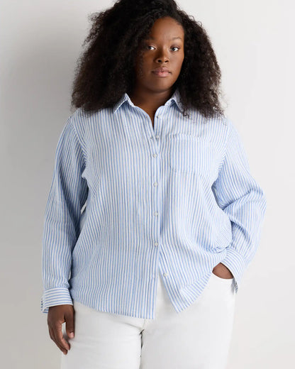 100% Organic Cotton Gauze Long Sleeve Shirt