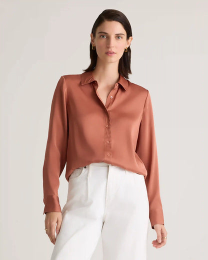 Washable Stretch Silk Blouse